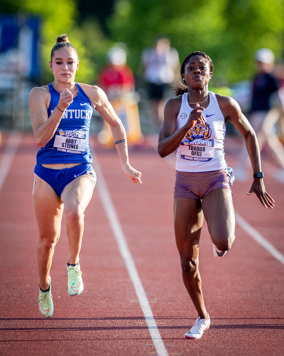 Abby Steiner.

SEC Outdoor Track and Field Championships Day 3.

Photo by Chet White | UK Athletics