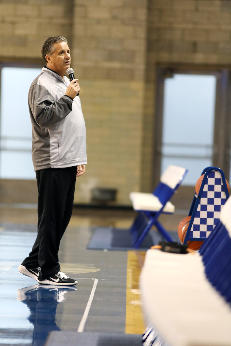 John Calipari.

UK MBB hosts 2018 women's clinic at the Joe Craft Center in Lexington, KY,

Photo by Quinn Foster