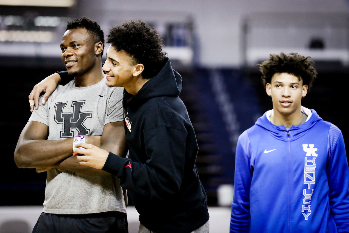 Oscar Tshiebwe. Jacob Toppin. Zan Payne.

Coach Cal Women’s Clinic.

Photos by Chet White | UK Athletics