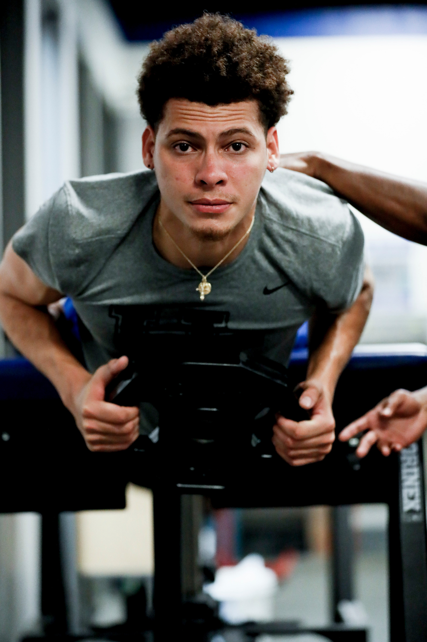 Kellan Grady.

The Kentucky men's basketball team participating in its summer strength and conditioning program.

Photo by Chet White | UK Athletics