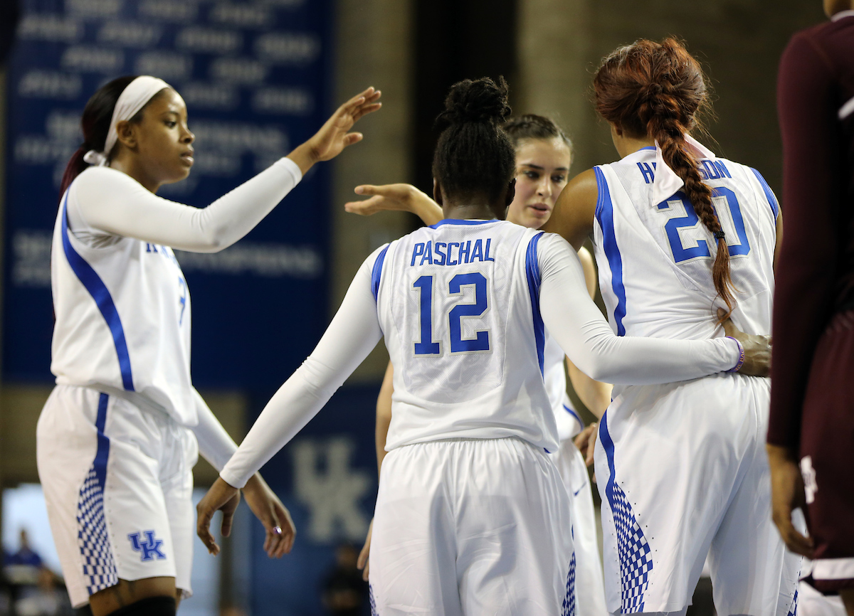 Keke Mckinney, Amanda Paschal

The University of Kentucky women's basketball team falls to Mississippi State on Senior Day on Sunday, February 25, 2018 at the Memorial Coliseum.

Photo by Britney Howard | UK Athletics