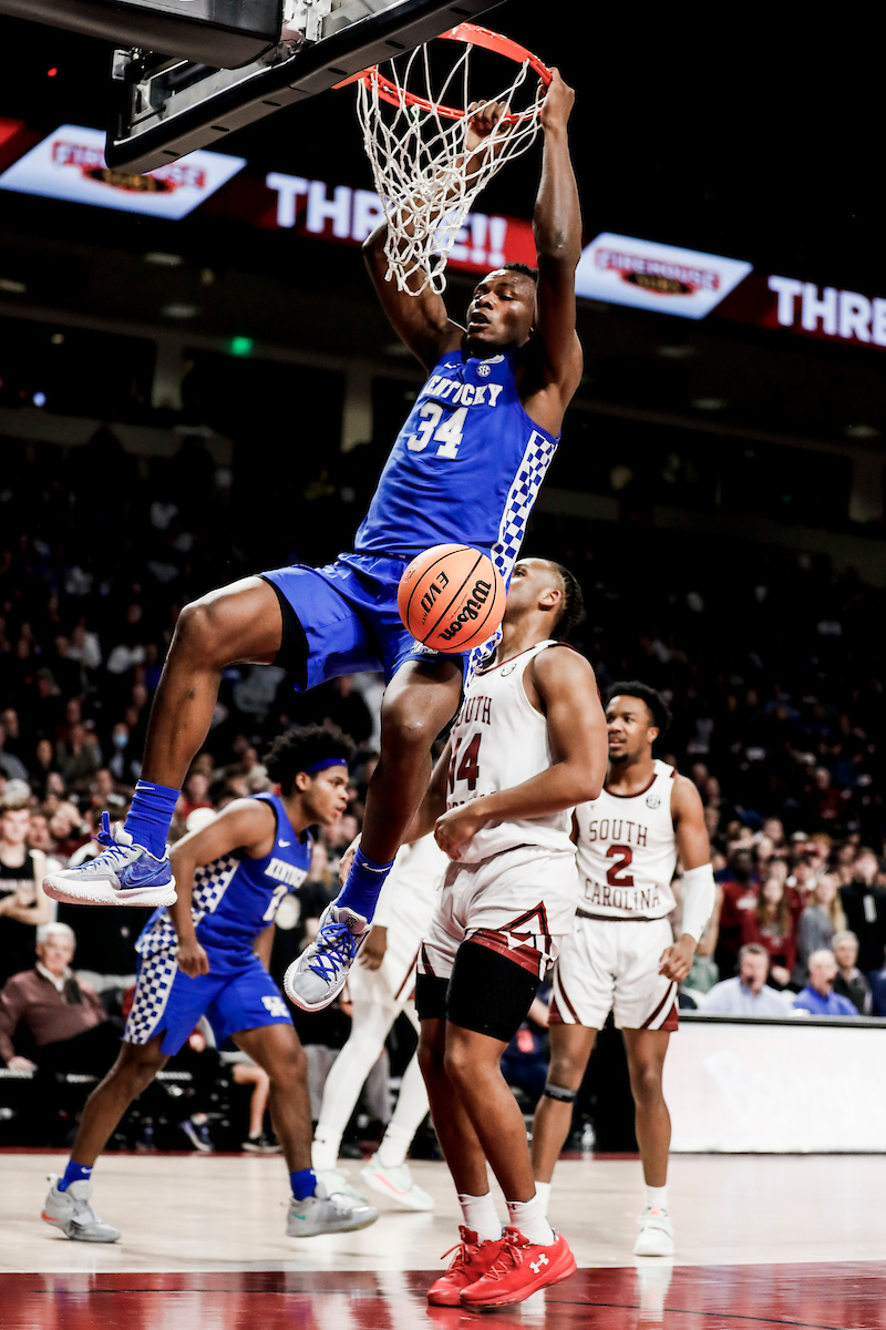 Oscar Tshiebwe.

Kentucky beat South Carolina 86-76.

Photos by Chet White | UK Athletics