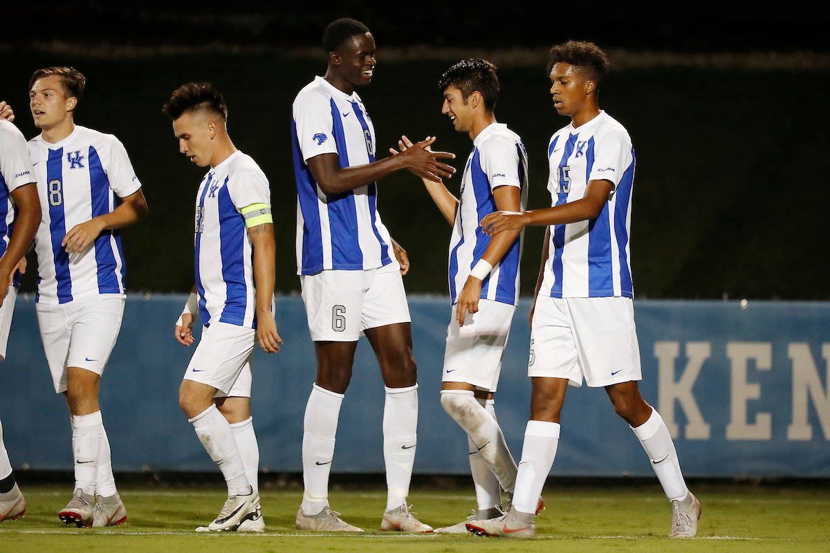 Aime Mabika. Kalil Elmedkhar.

Kentucky men's soccer beat ETSU 3-0.

Photo by Chet White | UK Athletics