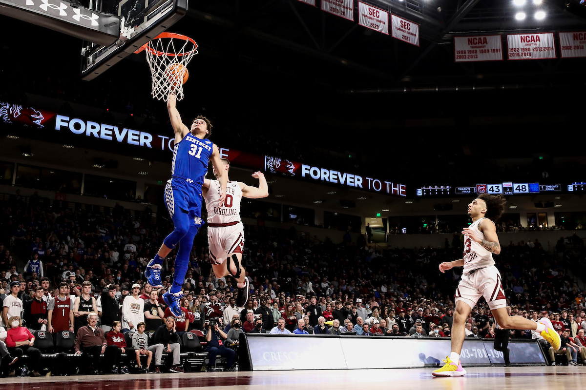 Kellan Grady.

Kentucky beat South Carolina 86-76.

Photos by Chet White | UK Athletics