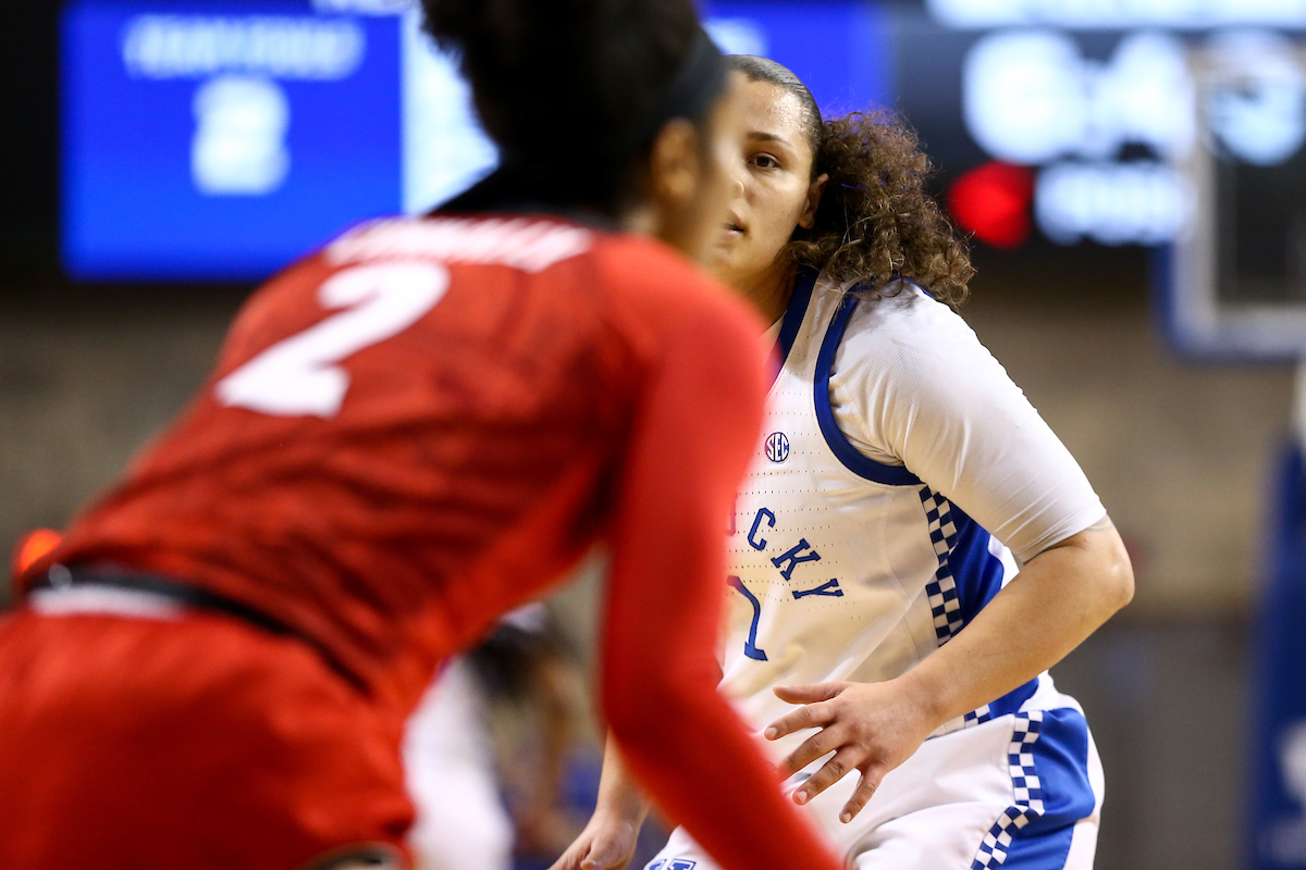 Sabrina Haines. 

Kentucky beat Georgia 88-77.

Photo by Eddie Justice | UK Athletics