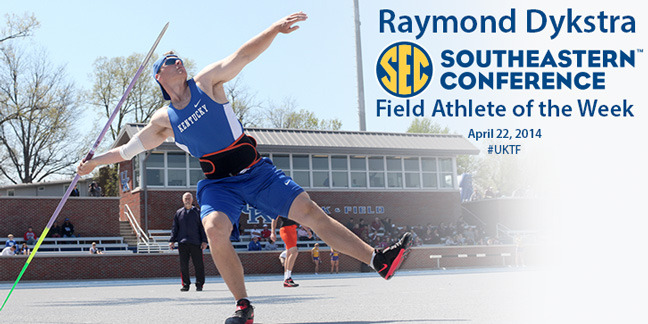 Raymond Dykstra Named SEC Field Athlete of the Week