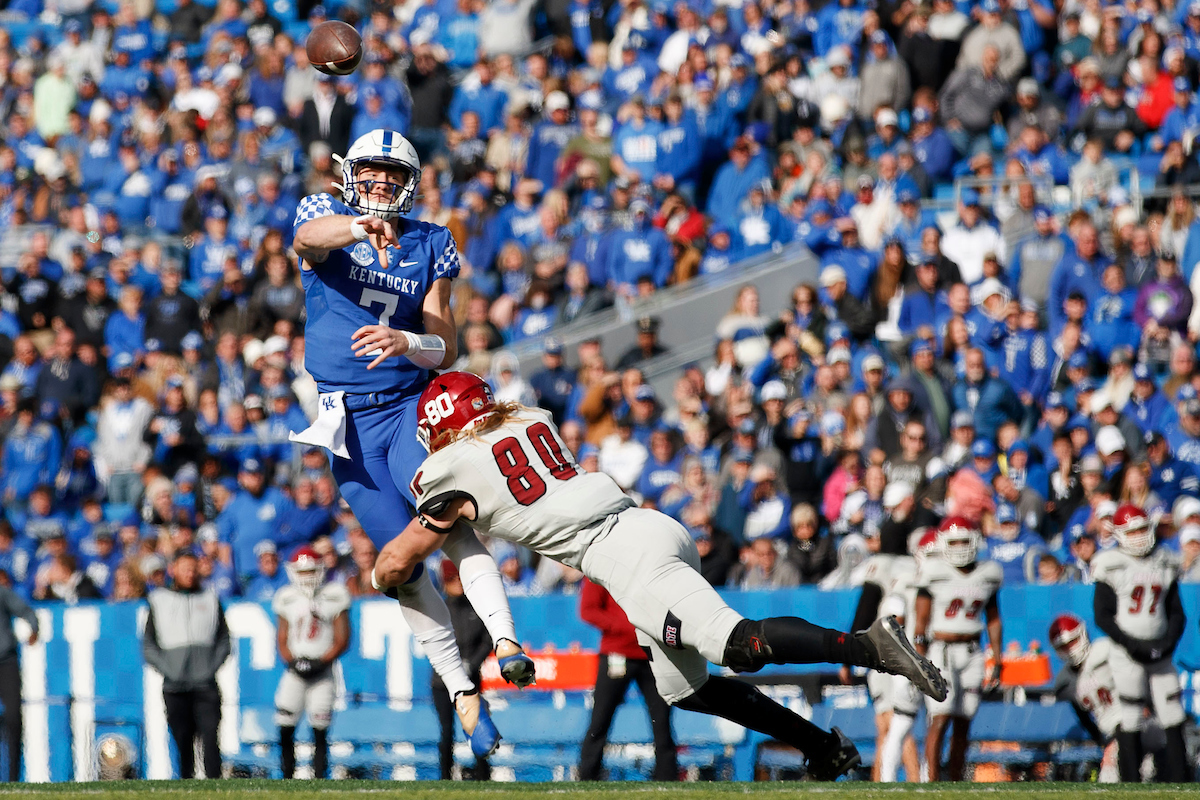 Will Levis.

Kentucky beat New Mexico State 56-16.

Photo by Elliott Hess | UK Athletics