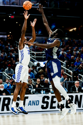 Oscar Tshiebwe.

Kentucky loses to St. Peter’s 85-79 in the 2022 NCAA Division I Men's Basketball Tournament.

Photos by Chet White | UK Athletics