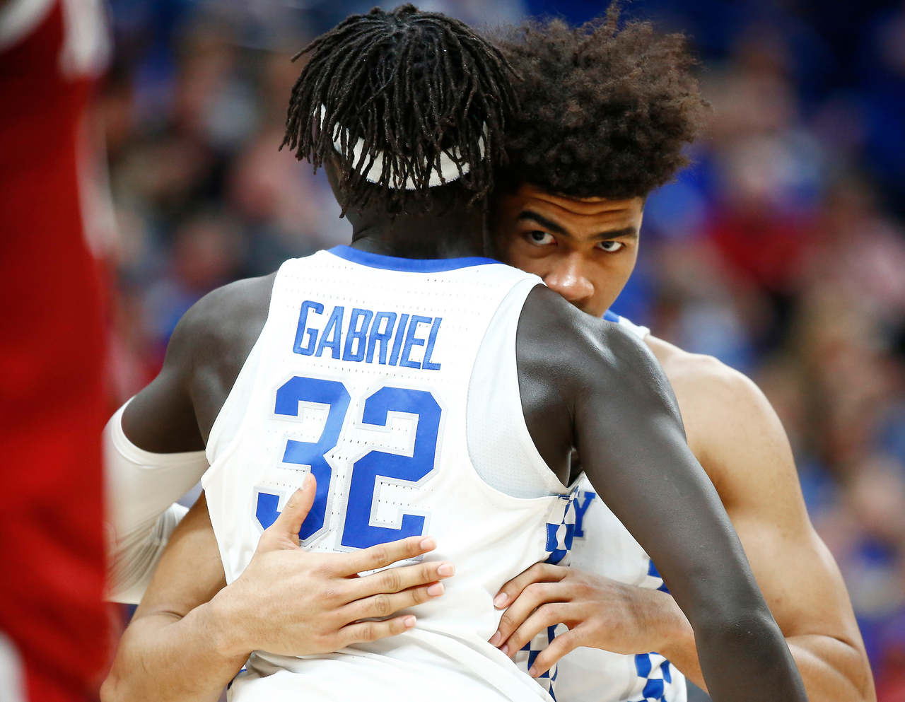Wenyen Gabriel. Nick Richards.

The University of Kentucky men's basketball team beat Alabama 86-63 in the semifinals of the 2018 SEC Men's Basketball Tournament at Scottrade Center in St. Louis, Mo., on Saturday, March 10, 2018.

Photo by Chet White | UK Athletics