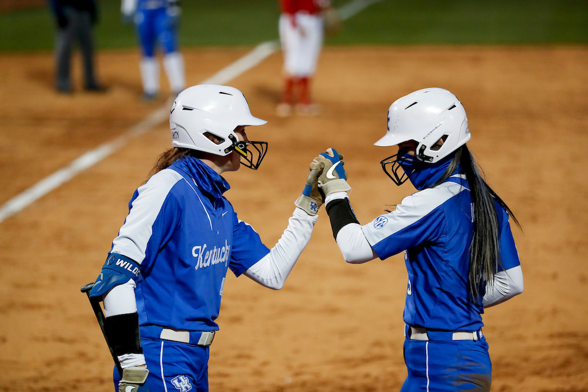 Renee Abernathy. Kayla Kowalik.

Kentucky beat Louisville 6-5.

Photo by Chet White | UK Athletics