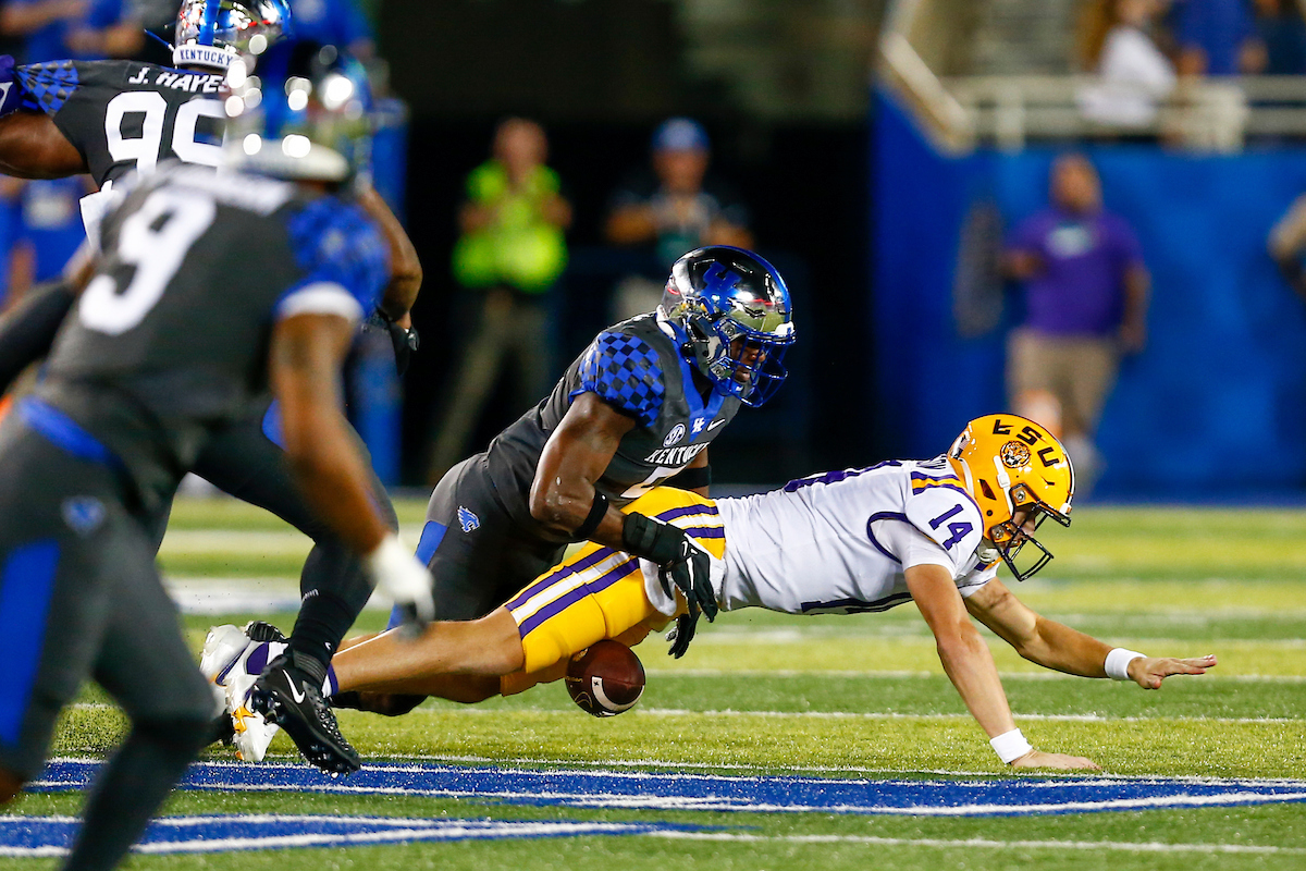 DeAndre Square. 

UK beat LSU 42-21.

Photo By Barry Westerman | UK Athletics