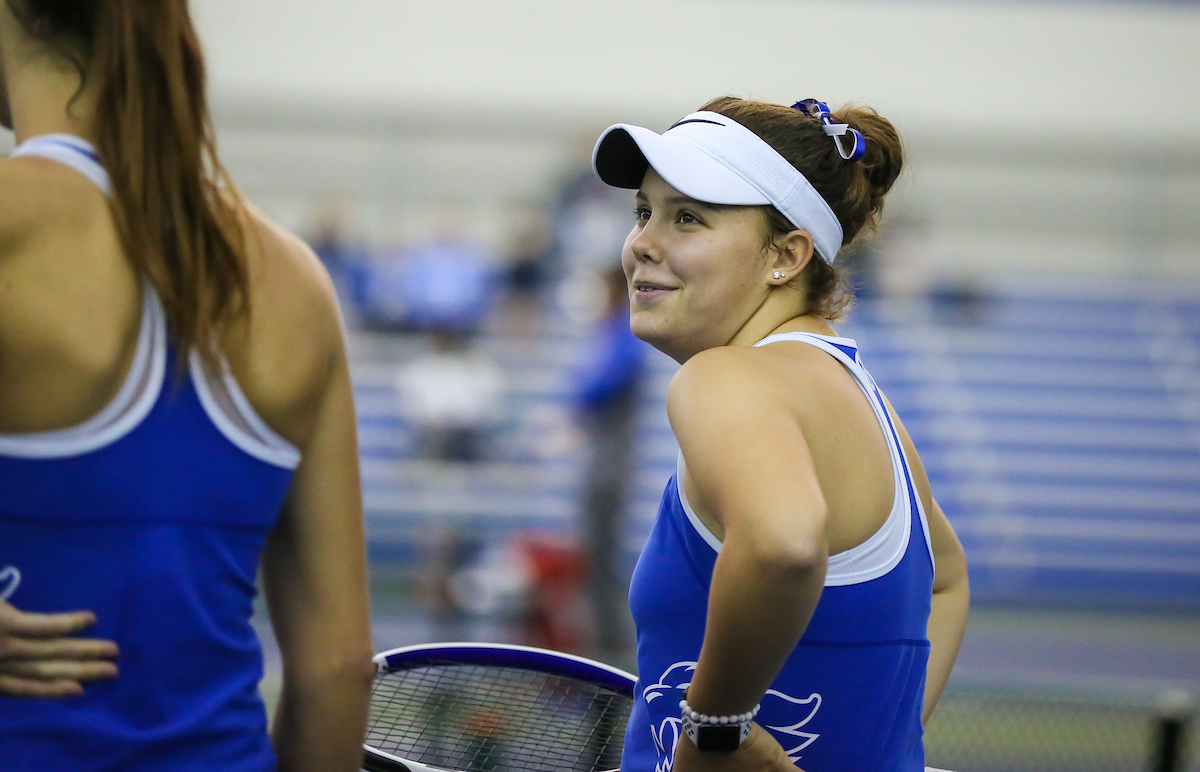 Alexis Merrill.

Kentucky women's tennis hosts Indiana

Photo by Maddie Baker | UK Athletics