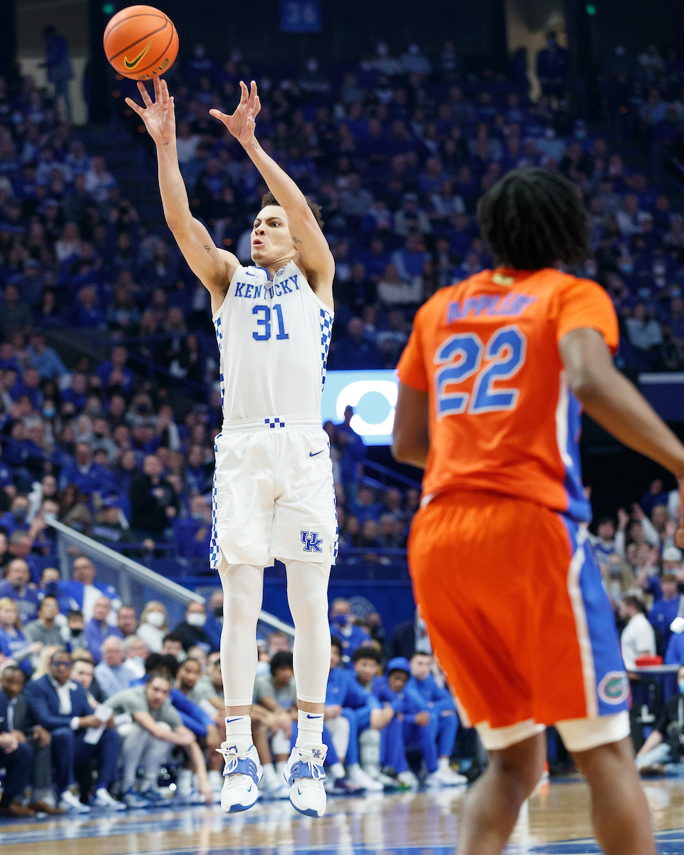 Kellan Grady.

Kentucky beat Florida 78-57.

Photo by Elliott Hess | UK Athletics