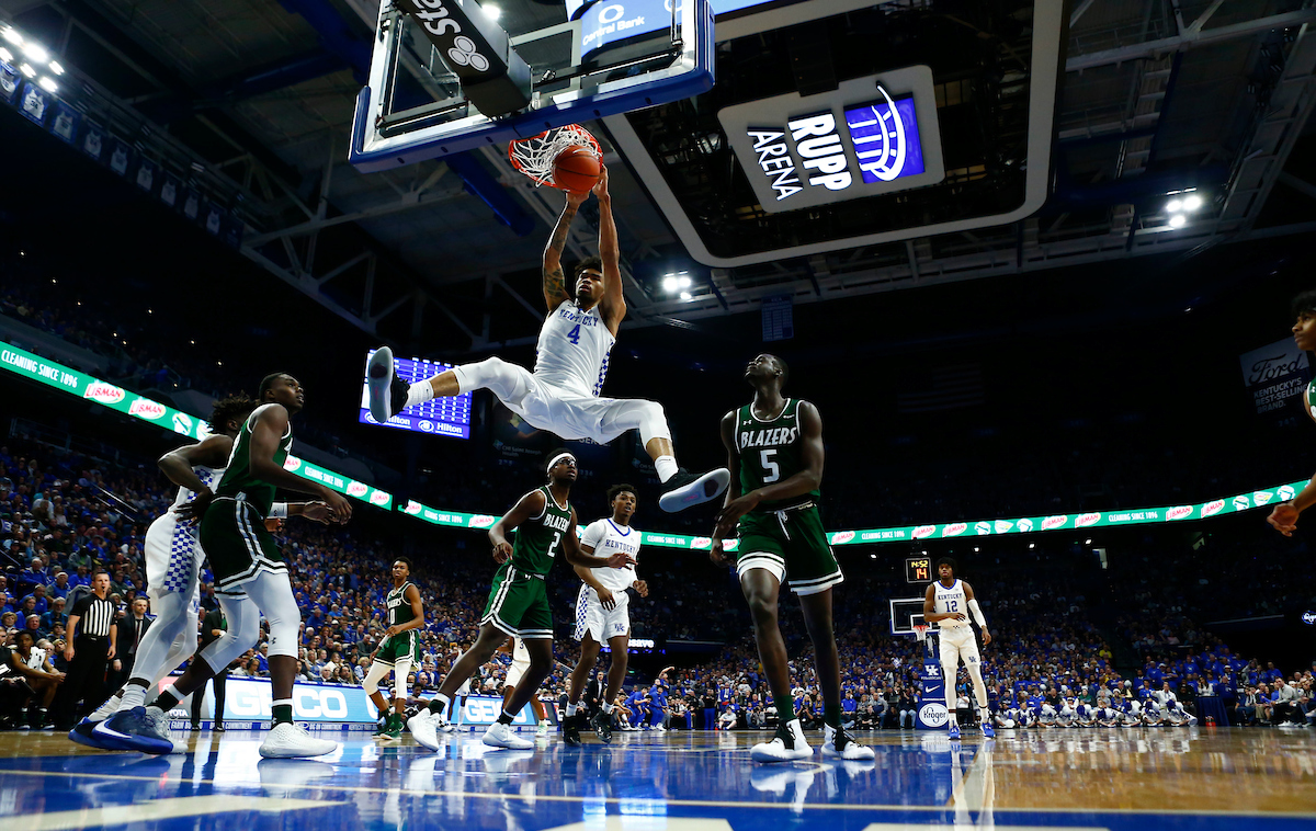 Nick Richards. 

Kentucky beat UAB  69-58.

Photo By Barry Westerman | UK Athletics