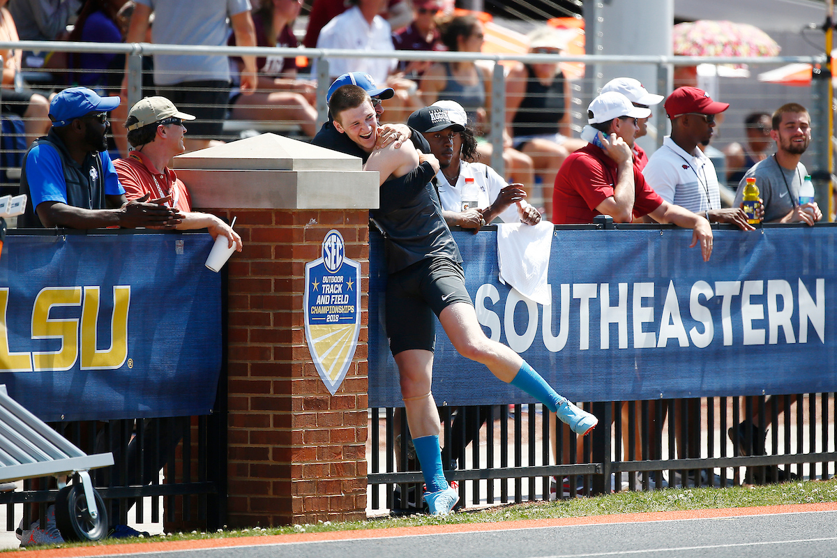 Tim Duckworth.

Day two of the 2018 SEC Outdoor Track and Field Championships on Saturday, May 12, 2018, at Tom Black Track in Knoxville, TN.

Photo by Chet White | UK Athletics