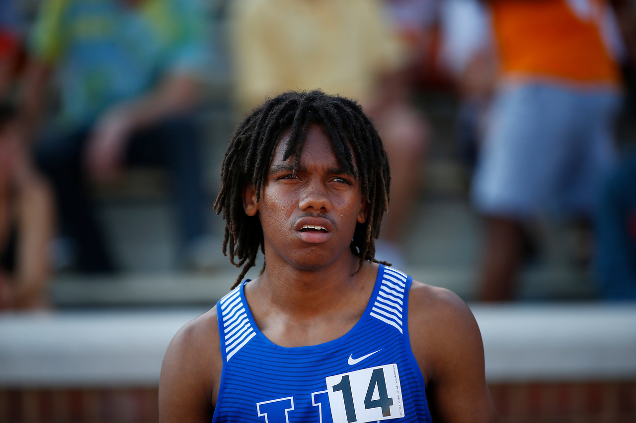 Kendall Muhammad.

Day three of the 2018 SEC Outdoor Track and Field Championships on Sunday, May 13, 2018, at Tom Black Track in Knoxville, TN.

Photo by Chet White | UK Athletics