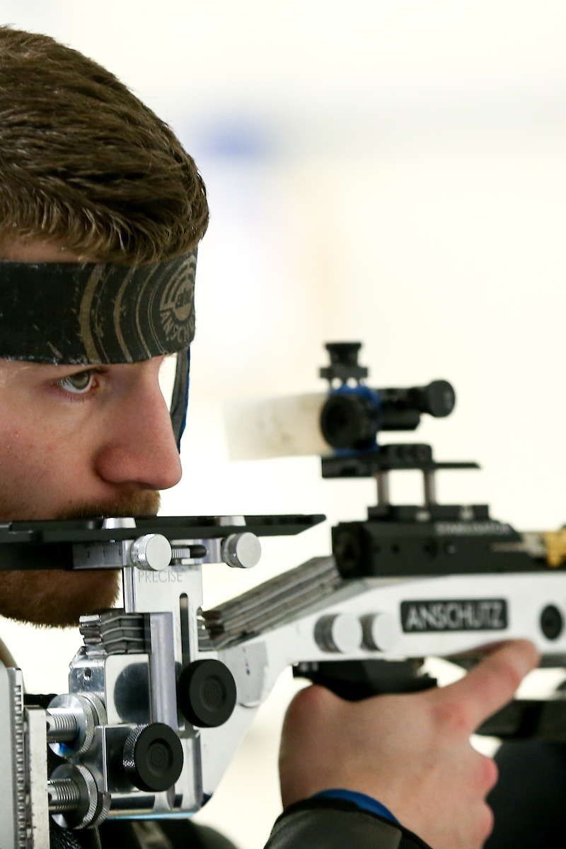 Ian Foos. 

Kentucky vs Morehead State rifle.

Photo by Eddie Justice | UK Athletics