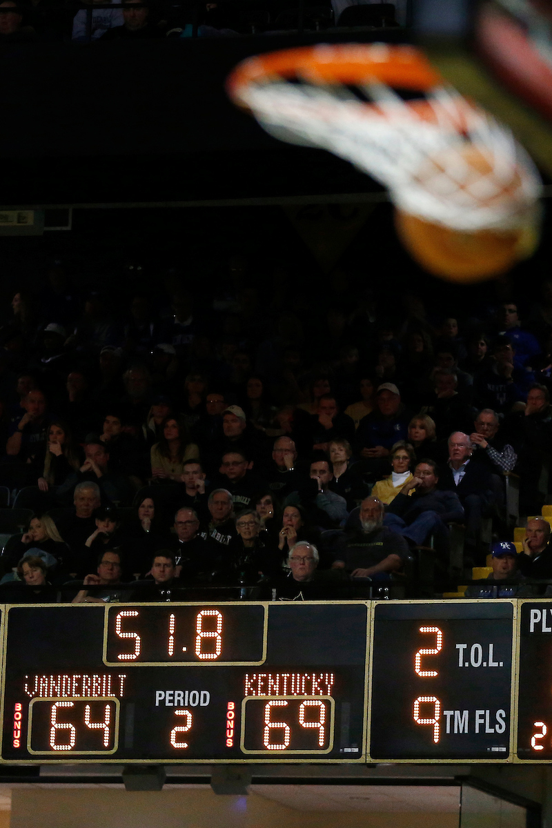 The University of Kentucky men's basketball team beat Vanderbilt 74-67 at Memorial Gymnasium in Nashville, TN., on Saturday, January 13, 2018.

Photo by Chet White | UK Athletics
