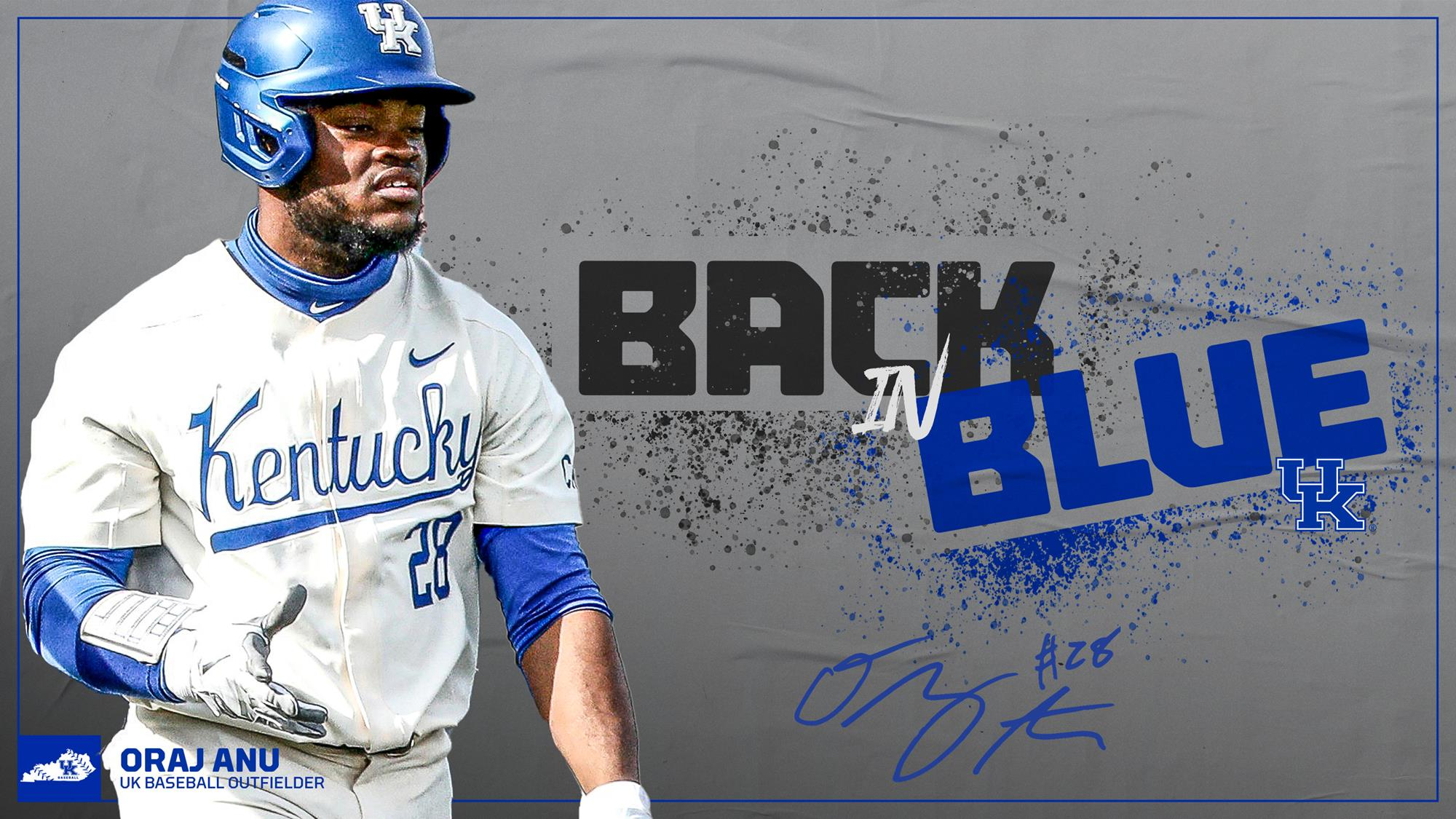 Kentucky Baseball’s Oraj Anu to Return for Final Season
