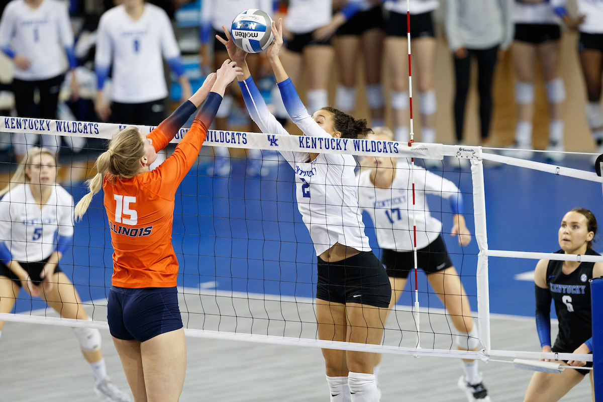 Madi Skinner.

Kentucky falls to Illinois 3-1.

Photo by Elliott Hess | UK Athletics