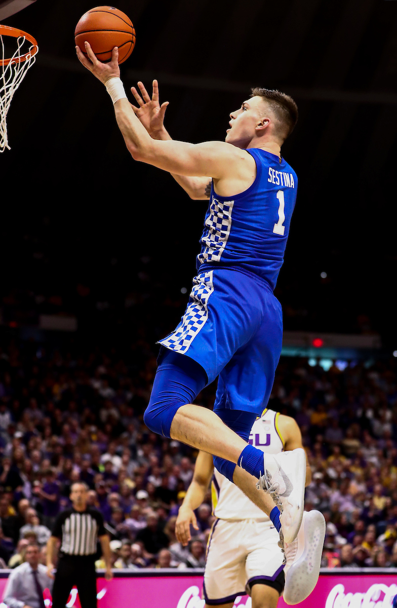 Nate Sestina.

Kentucky beat LSU 79-76.

Photo by Chet White | UK Athletics