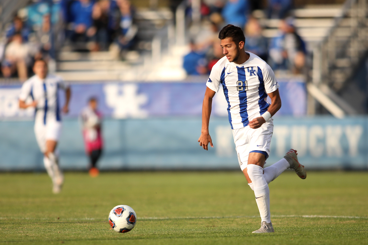 Kalil Elmedkhar.

Men's soccer beats Portland, 4-0.

Photo by Quinn Foster | UK Athletics