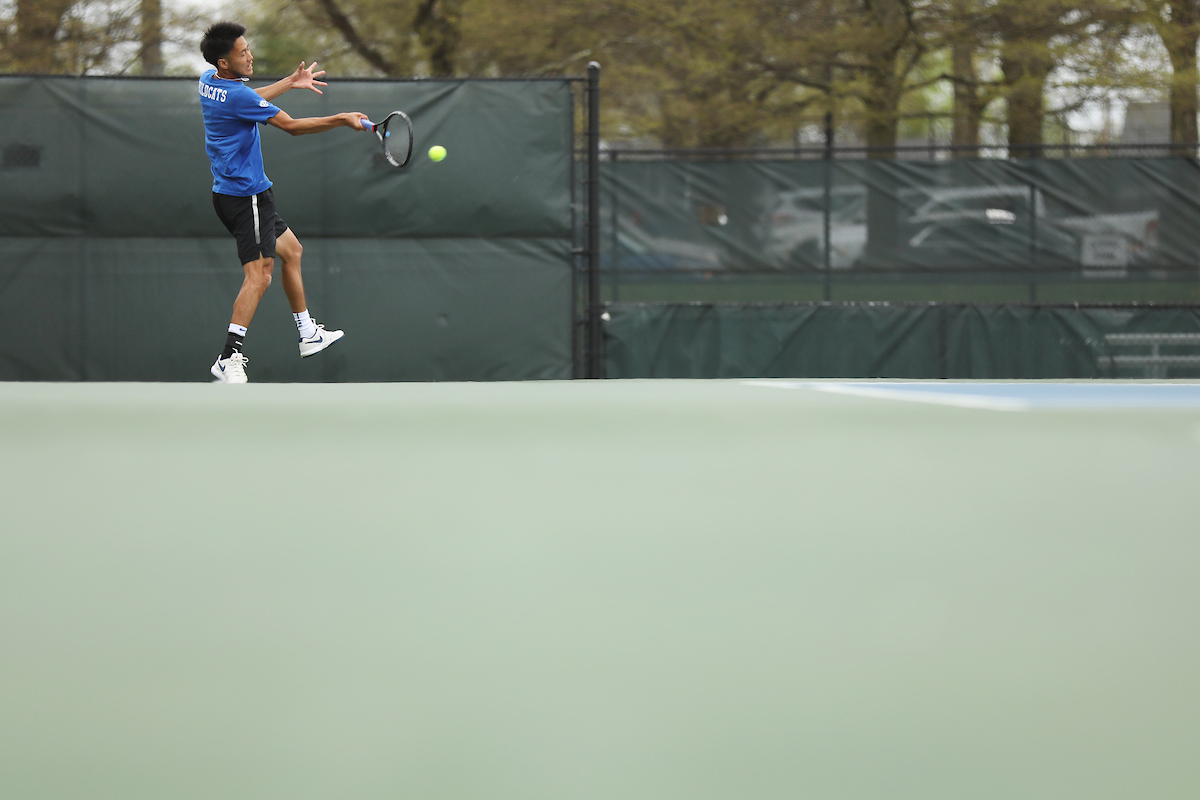 Ryo Matsumura.

University of Kentucky men's tennis vs. Georgia.

Photo by Quinn Foster | UK Athletics