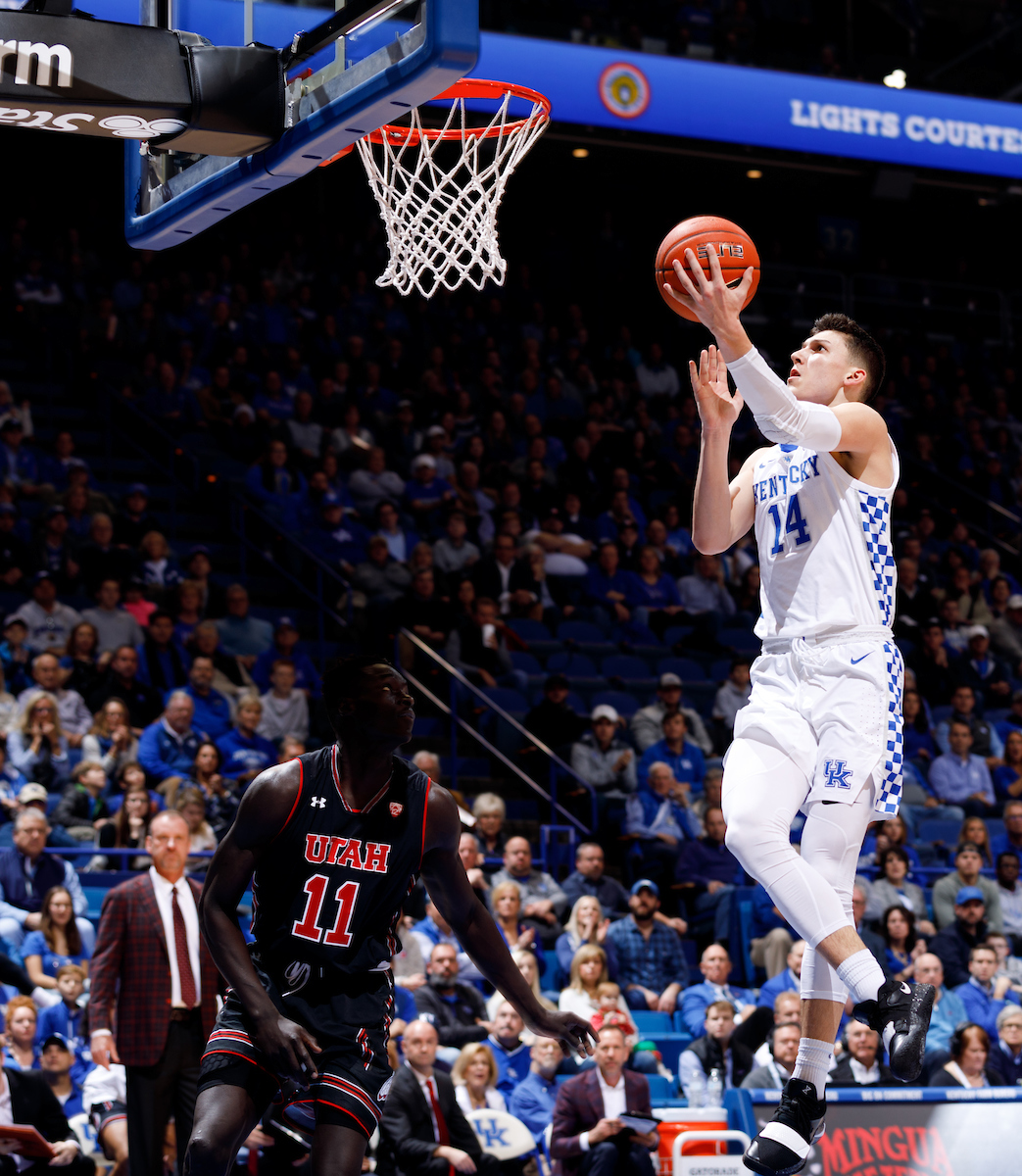 Tyler Herro.

Kentucky beat Utah 88-61 on Saturday, December 15, 2018, in Lexington's Rupp Arena.


Photo by Elliott Hess | UK Athletics