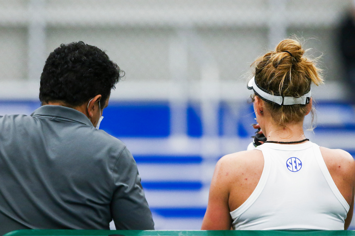 Akvile Parazinskaite.

Kentucky defeats Marshall 5-2.

Photo by Grace Bradley | UK Athletics