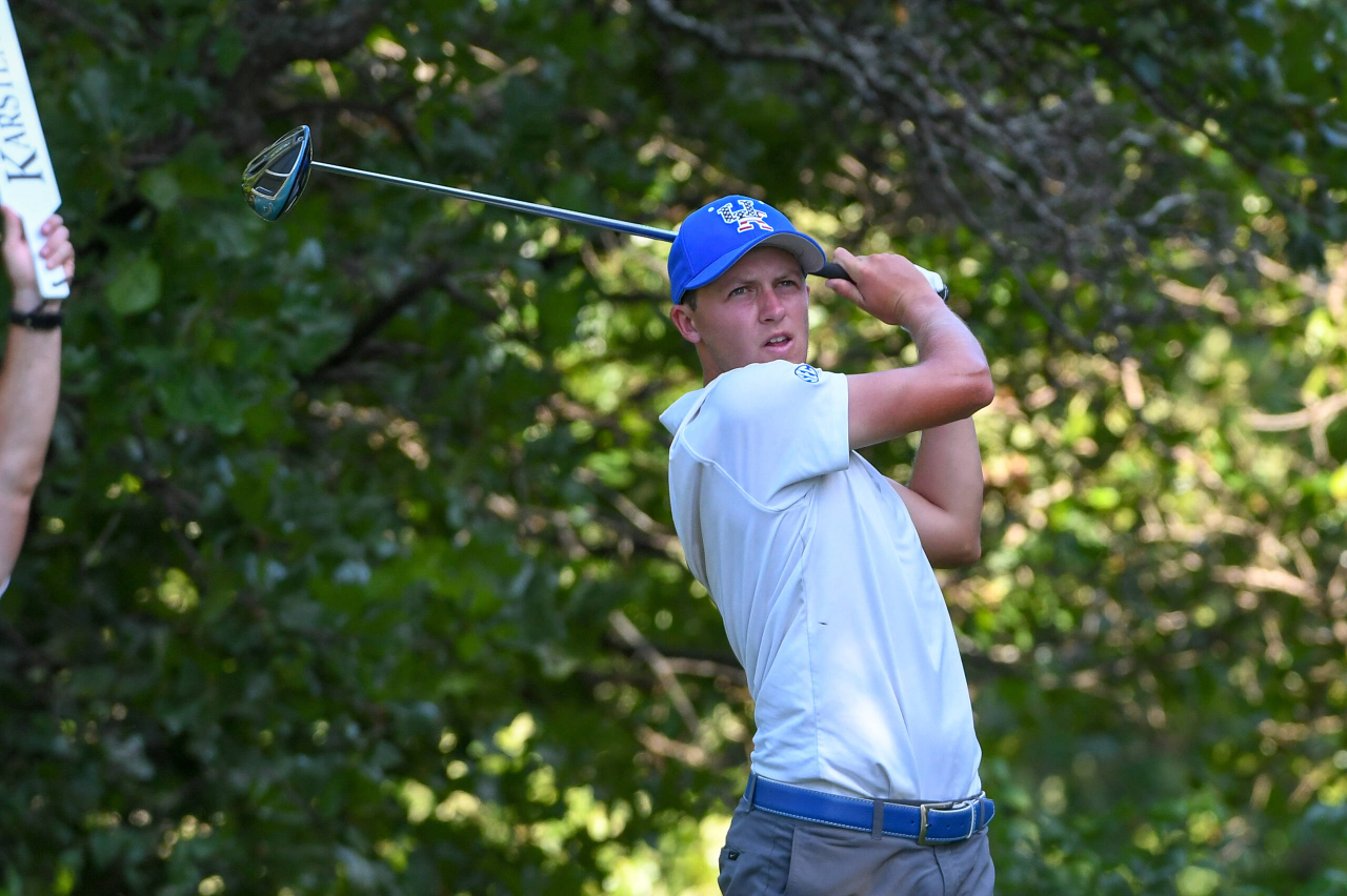 Cooper Musselman at the 2018 NCAA Men's Golf National Championship.