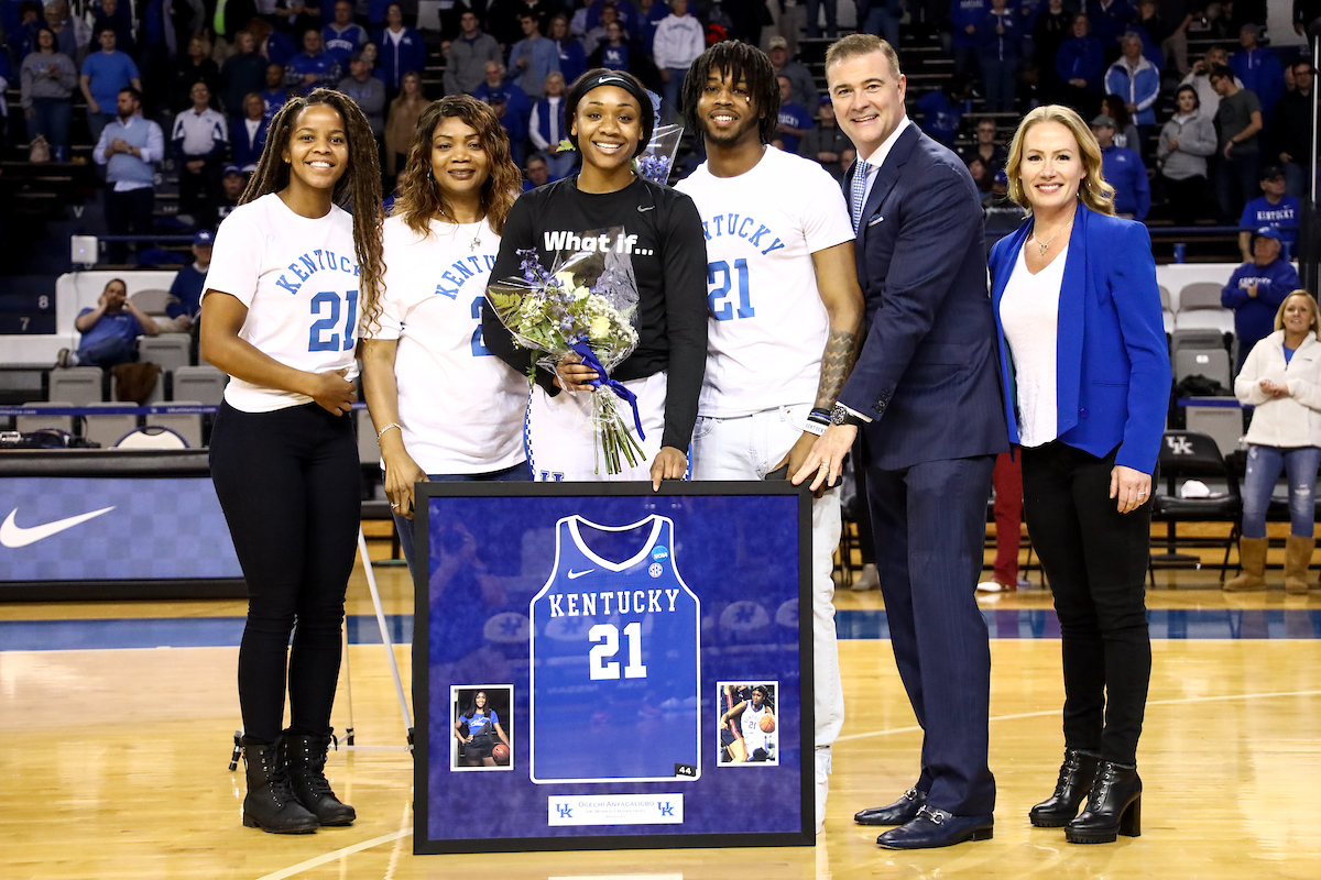 Ogechi Anyagaligbo. 

Kentucky beat Georgia 88-77.

Photo by Eddie Justice | UK Athletics