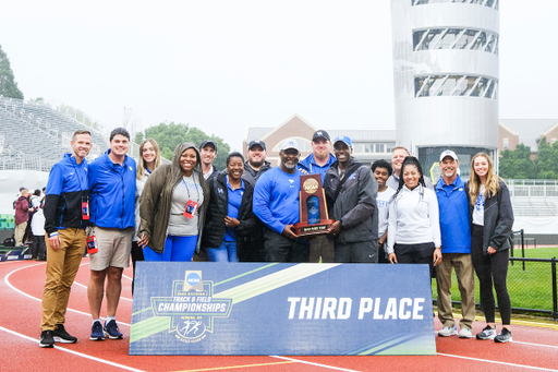 Staff.

Day Four. The UK women’s track and field team placed third at the NCAA Track and Field Outdoor Championships at Hayward Field in Eugene, Or.

Photo by Chet White | UK Athletics