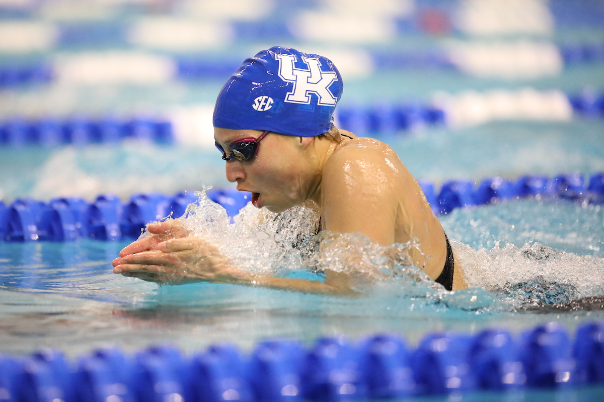 Asia Seidt.

UK Women's Swimming & Diving in action on day two of the 2019 NCAA Championships on Wednesday, March 21, 2019.

Photo by Noah J. Richter | UK Athletics