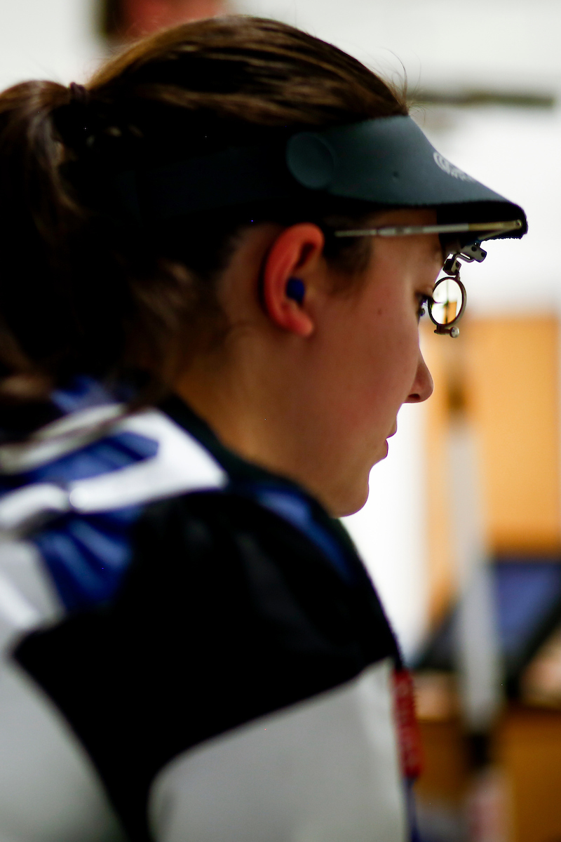 Jaden Thompson. 

Kentucky Rifle vs the Navy. 

Photo by Eddie Justice | UK Athletics