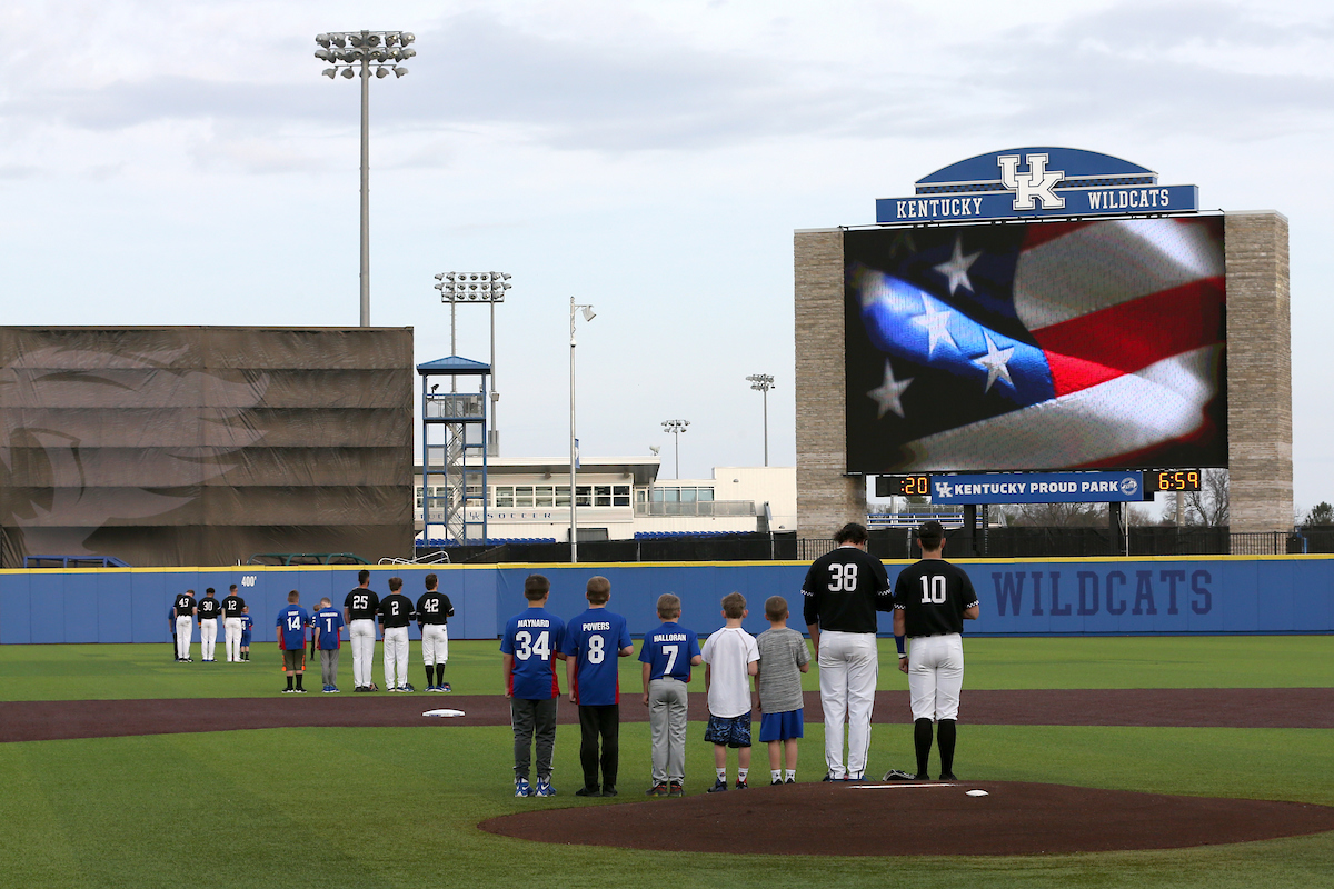 National Anthem. 

UK falls to Georgia 7-3.


Photo By Barry Westerman | UK Athletics