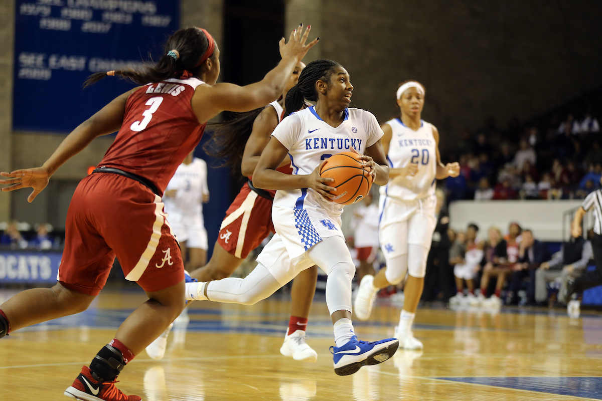 Taylor Murray

The University of Kentucky women's basketball team defeats Alabama on Thursday, January 25, 2018 at Memorial Coliseum. 

Photo by Britney Howard | UK Athletics