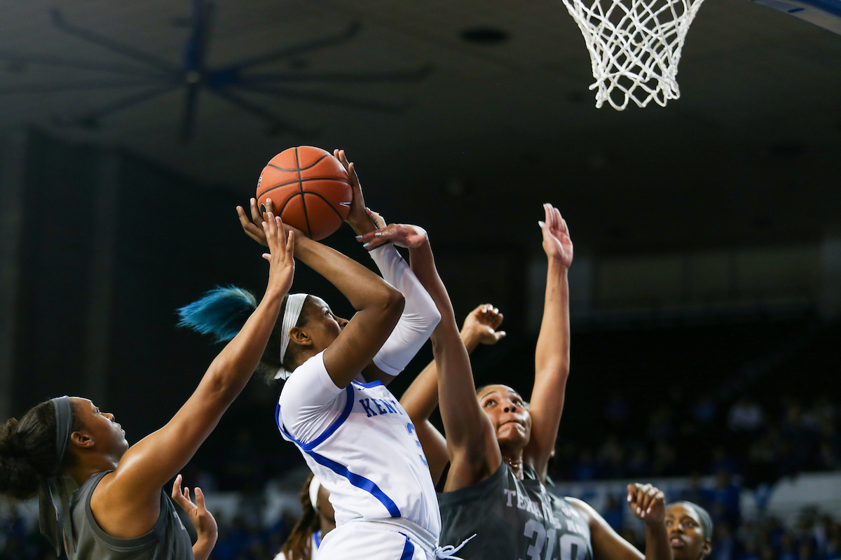 The UK women's basketball team falls to Texas A&M on Thursday, November 28, 2019.

Photo by Hannah Phillips | UK Athletics