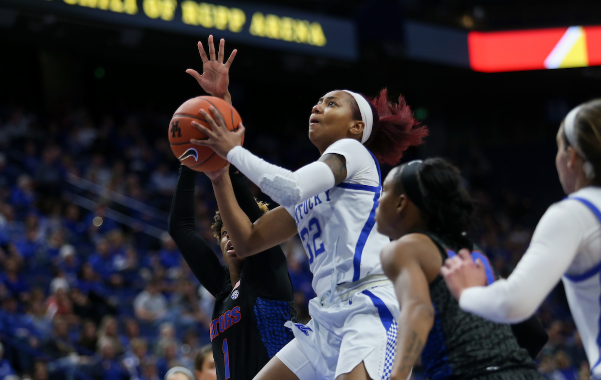 Jaida Roper

The UK Women's Basketball team beat Florida 62-51. 

Photo by Hannah Phillips | UK Athletics