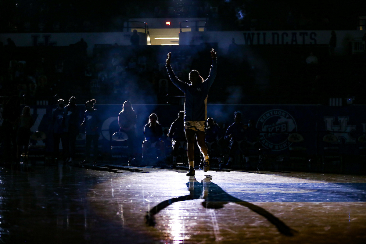 Olivia Owens. 

Kentucky beats Marshall 79-45.

Photo by Eddie Justice | UK Athletics