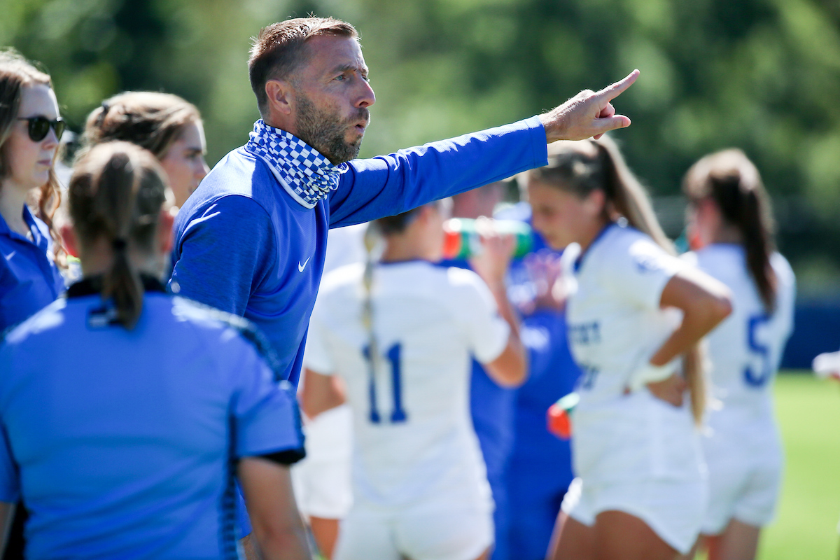 Coach Ian Carry.

Kentucky falls to South Carolina 2 - 1.

Photo by Sarah Caputi | UK Athletics