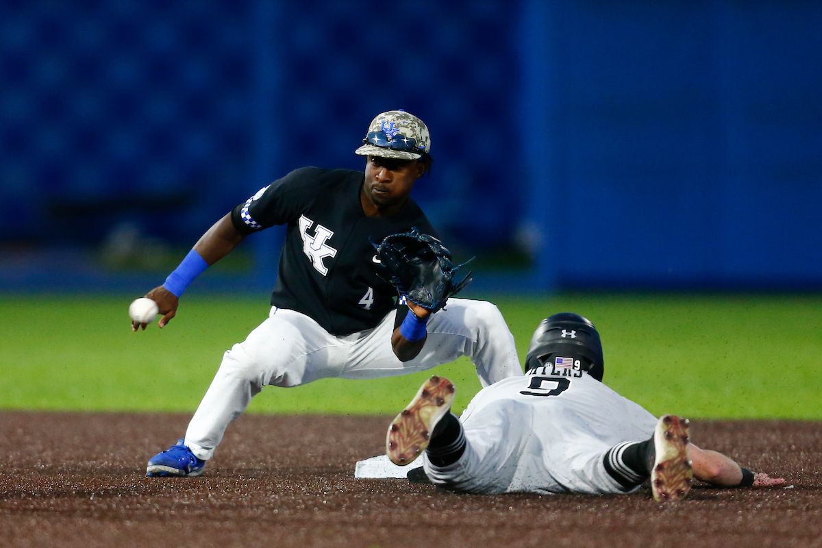 Zeke Lewis. 

Kentucky falls South Carolina,12-6. 

Photo By Barry Westerman | UK Athletics