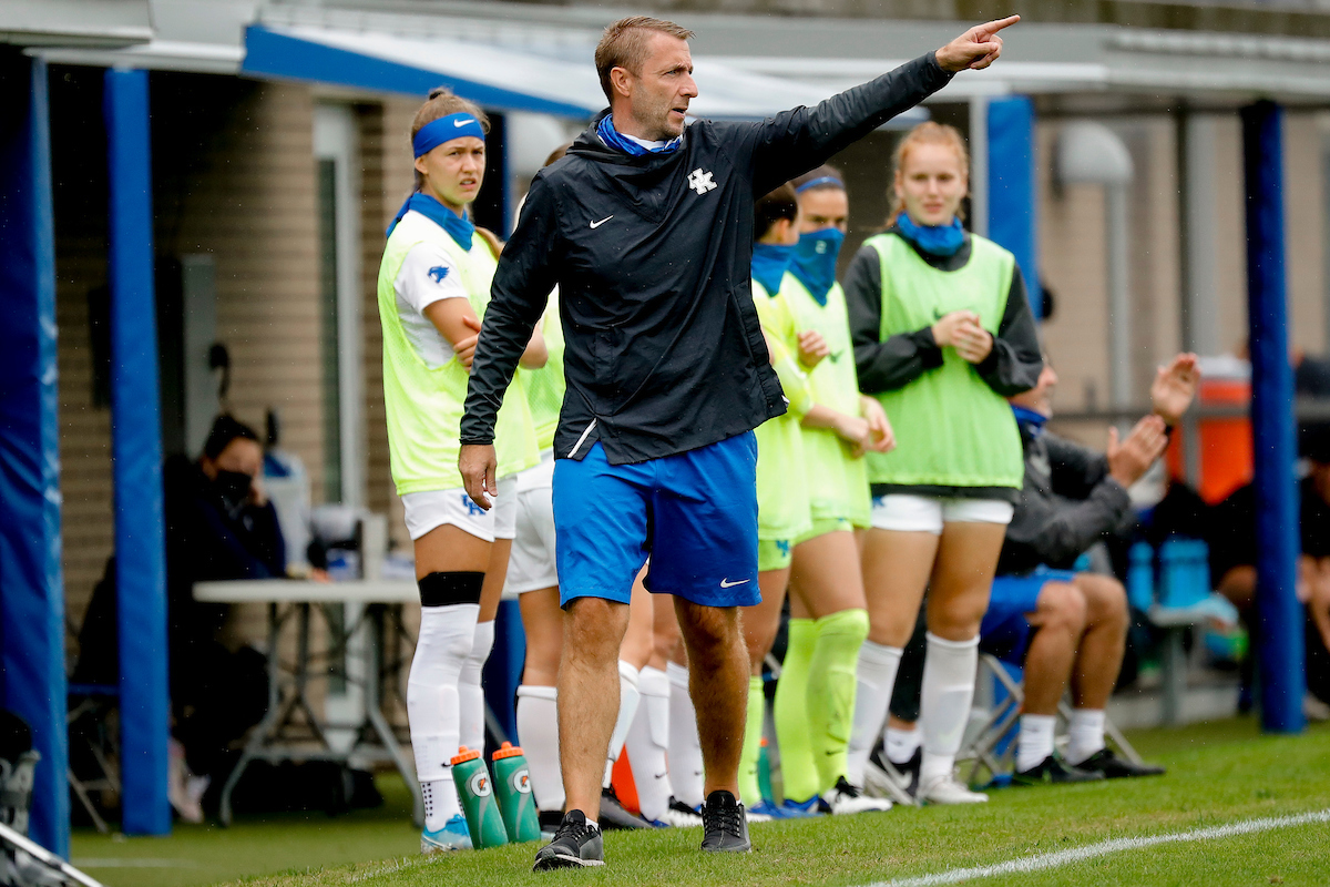 Ian Carry.

UK women’s soccer tied Georgia 1-1 in double OT on Sunday, October 11, 2020, at The Bell in Lexington, Ky.

Photo by Chet White | UK Athletics
