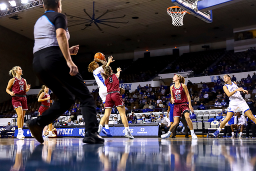 Jazmine Massengill. 

Kentucky beat Lee 95-51.

Photo by Eddie Justice | UK Athletics