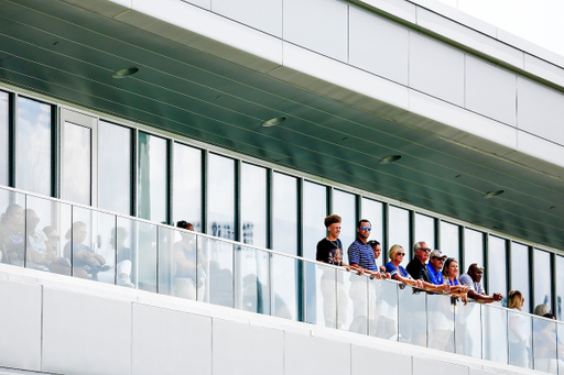 Fans. 

Kentucky Football Fan Day. 

Photo by Eddie Justice | UK Athletics