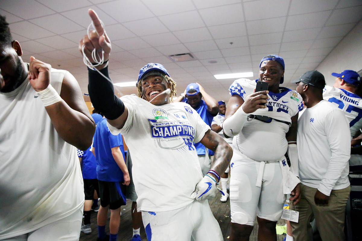 Benny Snell
The UK Football team beat Penn State 27-24 in the Citrus Bowl. 

Photo by Britney Howard  | UK Athletics