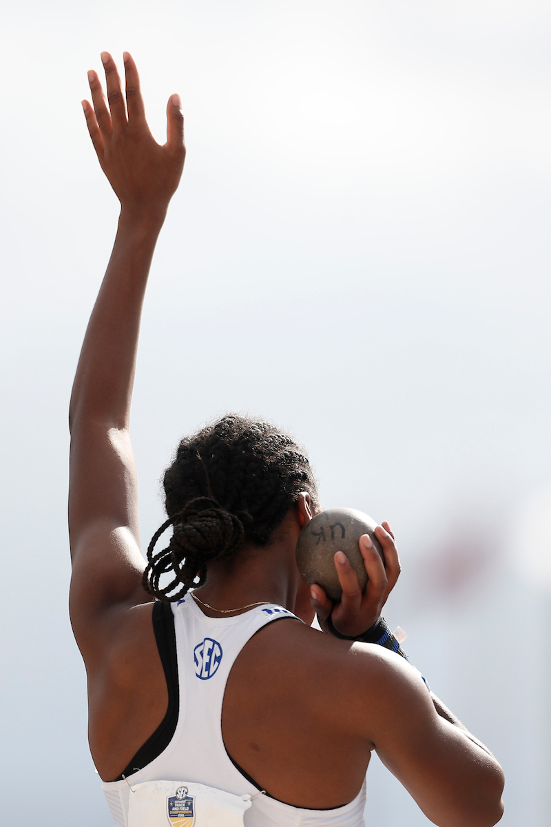 Annika Williams.

Day one of the 2021 SEC Track and Field Outdoor Championships.

Photo by Chet White | UK Athletics