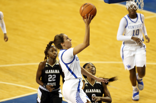 Blair Green

UK Women's Basketball beats Alabama State on Wednesday, November 7, 2018 .

Photo by Britney Howard | UK Athletics