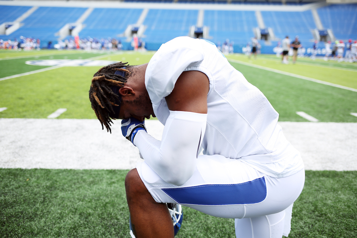 Football training camp Saturday, August 11,  2018. 

Photo by Britney Howard | UK Athletics
