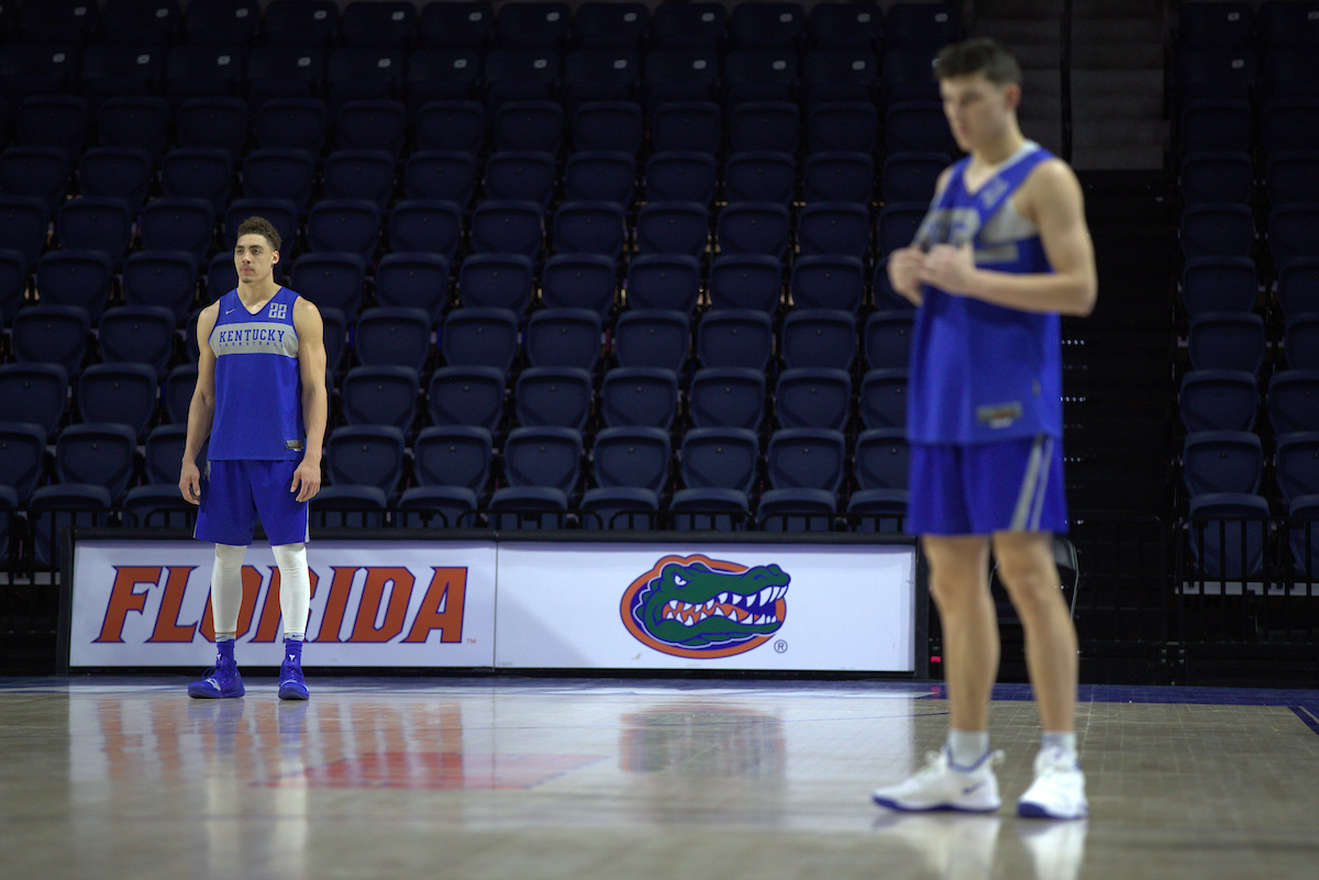 Reid Travis. Tyler Herro.

Kentucky men's basketball beat Florida 65-54.

Photo by Quinn Foster | UK Athletics