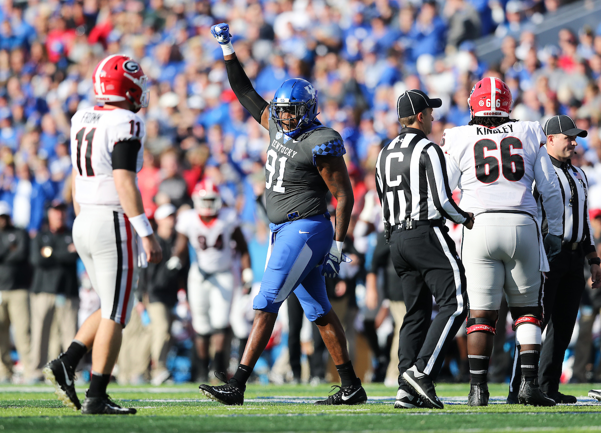 Calvin Taylor Jr.

Georgia beats UK 34-17.


Photo by Elliott Hess | UK Athletics